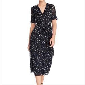 The East order Ami Floral Wrap Midi Dress women’s size XS